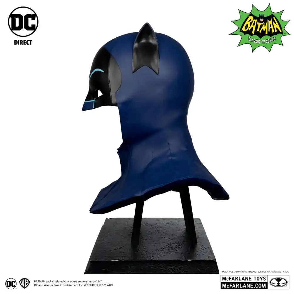 Batman 1966 DC Direct Replica 1/1 Batman Cowl Replika helmy Batmana 53 cm fotografii produktu