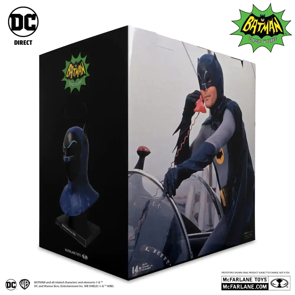 Batman 1966 DC Direct Replica 1/1 Batman Cowl Replika helmy Batmana 53 cm fotografii produktu