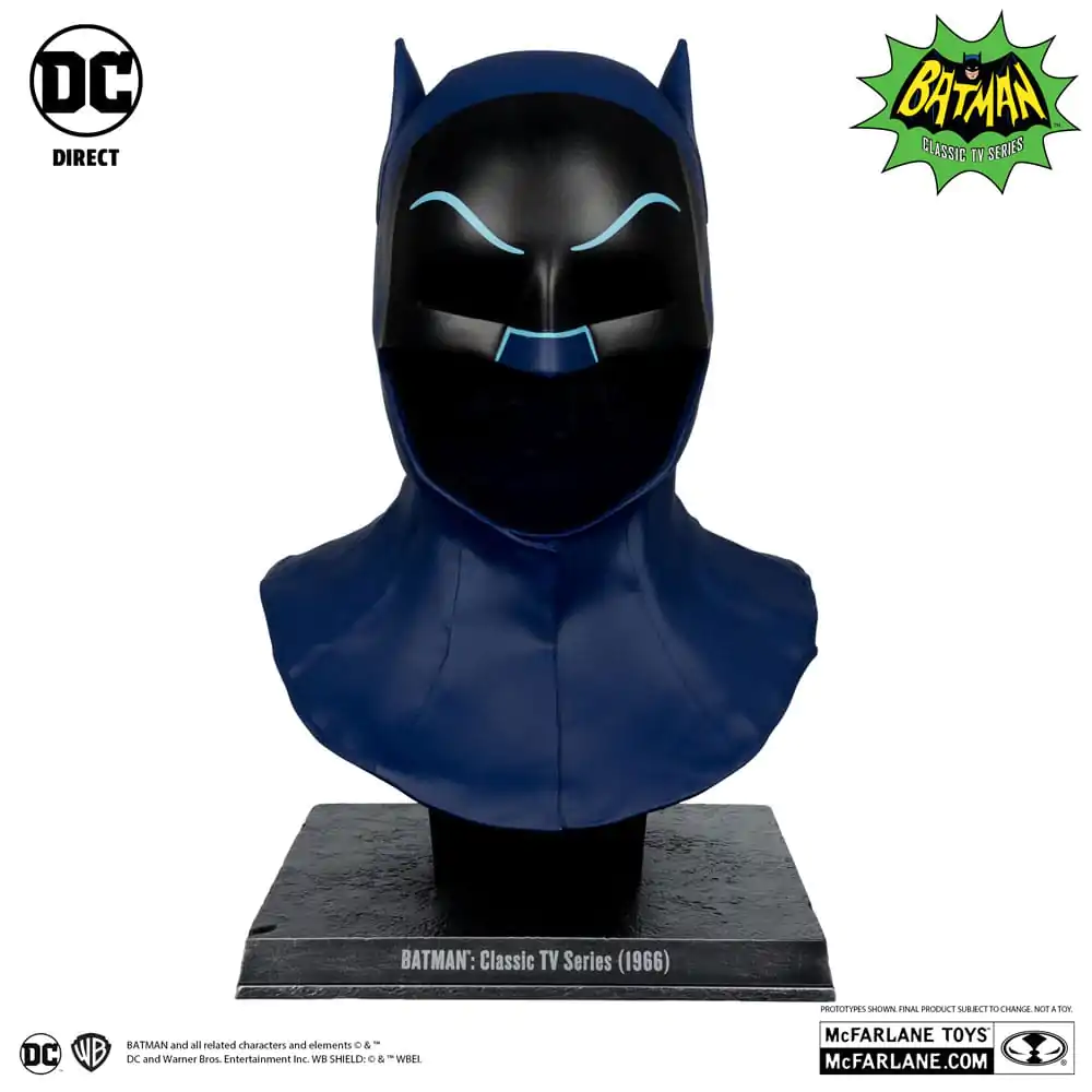 Batman 1966 DC Direct Replica 1/1 Batman Cowl Replika helmy Batmana 53 cm fotografii produktu