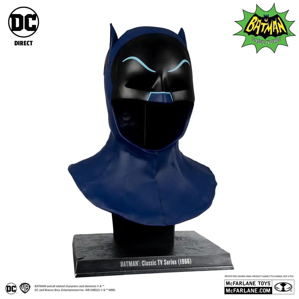 Batman 1966 DC Direct Replica 1/1 Batman Cowl Replika helmy Batmana 53 cm fotografii produktu