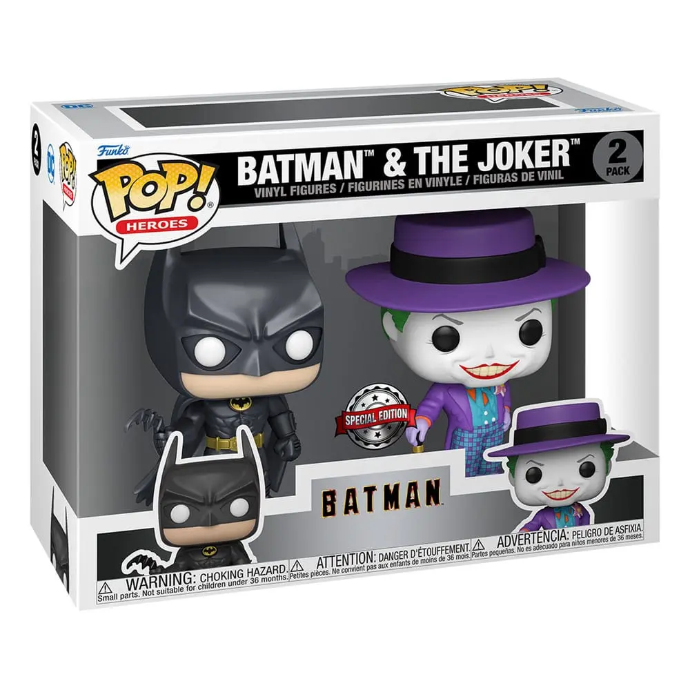 Batman (1989) POP! Heroes vinylové figurky 2-Pack Batman & The Joker 9 cm fotografii produktu