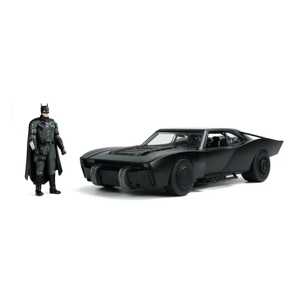 Batman 2022 Hollywood Rides Diecast Model 1/18 2022 Batmobile s figurkou fotografii produktu