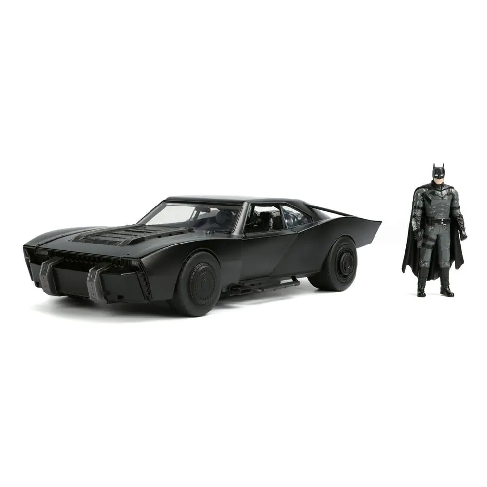 Batman 2022 Hollywood Rides Diecast Model 1/18 2022 Batmobile s figurkou fotografii produktu