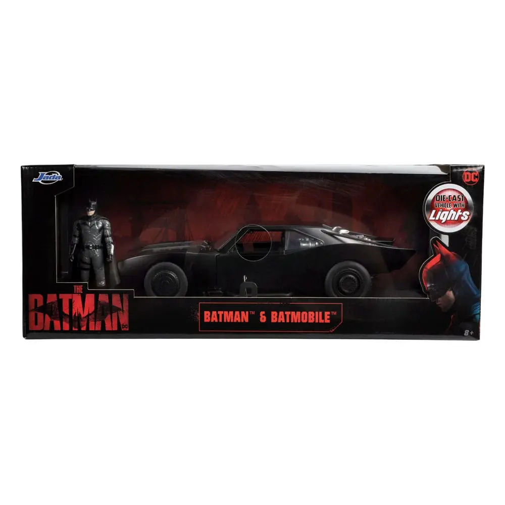 Batman 2022 Hollywood Rides Diecast Model 1/18 2022 Batmobile s figurkou fotografii produktu