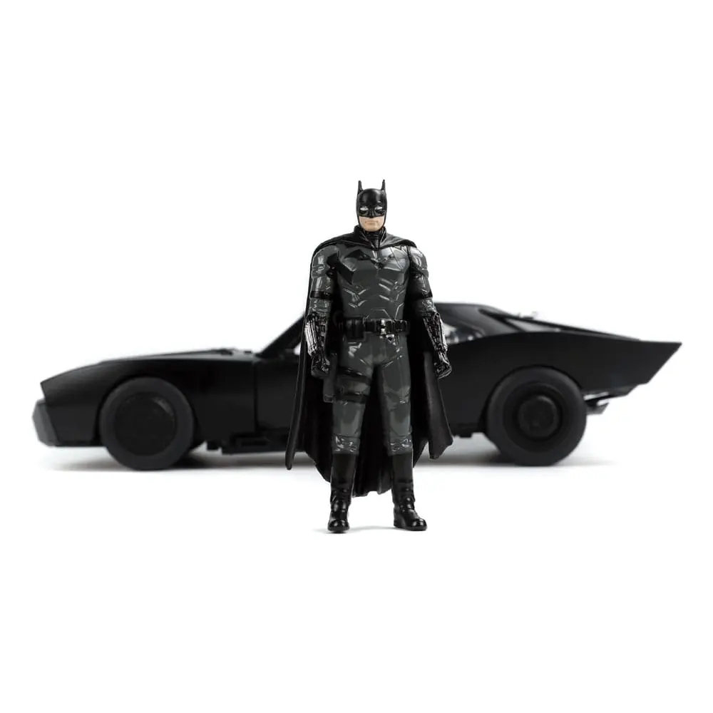 Batman 2022 Hollywood Rides Diecast Model 1/18 2022 Batmobile s figurkou fotografii produktu