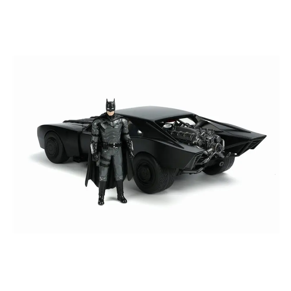 Batman 2022 Hollywood Rides Diecast Model 1/18 2022 Batmobile s figurkou fotografii produktu
