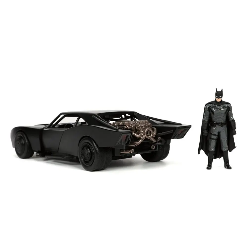 Batman 2022 Hollywood Rides Diecast Model 1/24 2022 Batmobil s figurkou fotografii produktu