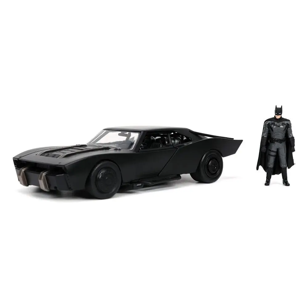 Batman 2022 Hollywood Rides Diecast Model 1/24 2022 Batmobil s figurkou fotografii produktu