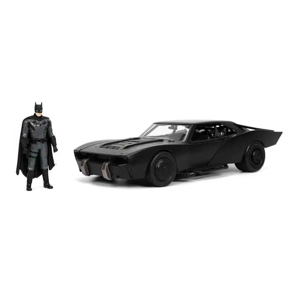 Batman 2022 Hollywood Rides Diecast Model 1/24 2022 Batmobil s figurkou fotografii produktu