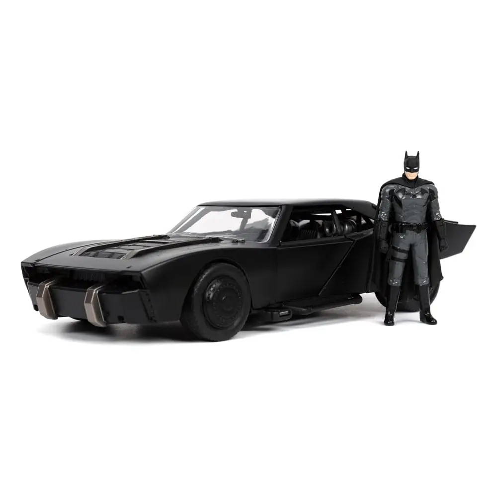 Batman 2022 Hollywood Rides Diecast Model 1/24 2022 Batmobil s figurkou fotografii produktu