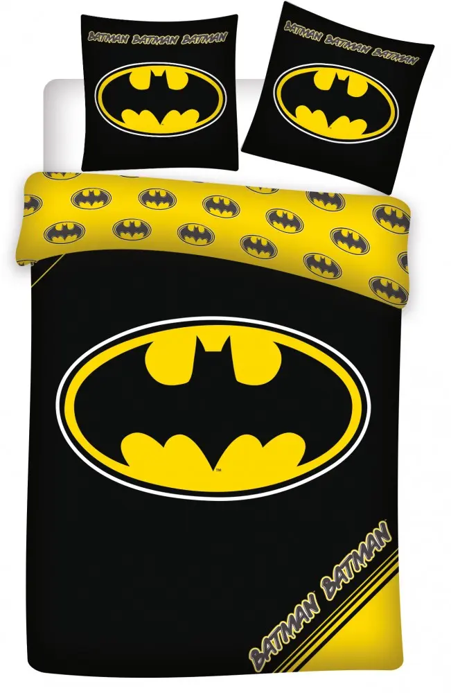 Batman povlečení na peřinu Logo 140x200 cm, 70x90 cm fotografii produktu