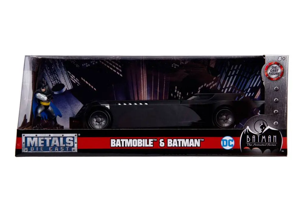 Batman Animated Series Kovový odlitkový model 1/24 Batmobile s figurkou fotografii produktu