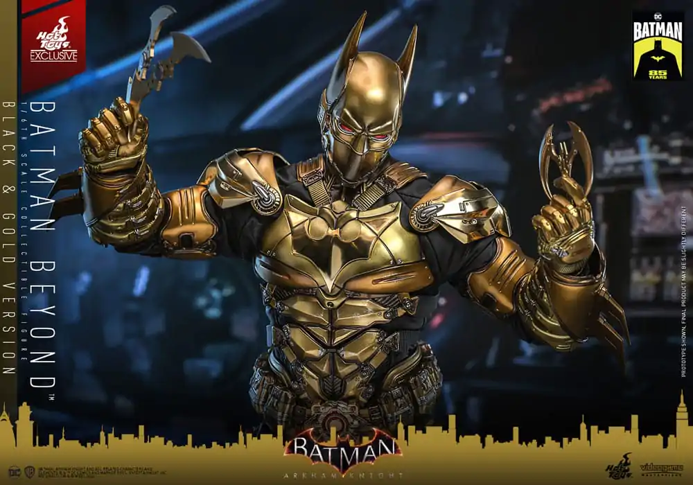 Batman: Arkham Knight Videohra Mistrovské Akční Figurka 1/6 Batman Beyond (Černá & Zlatá Verze) 32 cm fotografii produktu