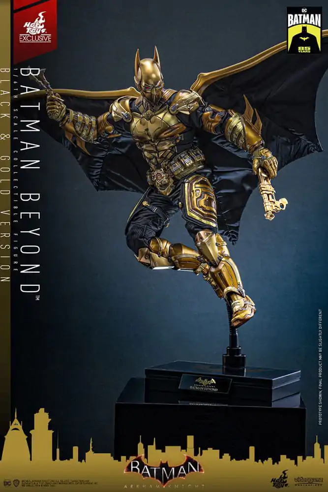 Batman: Arkham Knight Videohra Mistrovské Akční Figurka 1/6 Batman Beyond (Černá & Zlatá Verze) 32 cm fotografii produktu