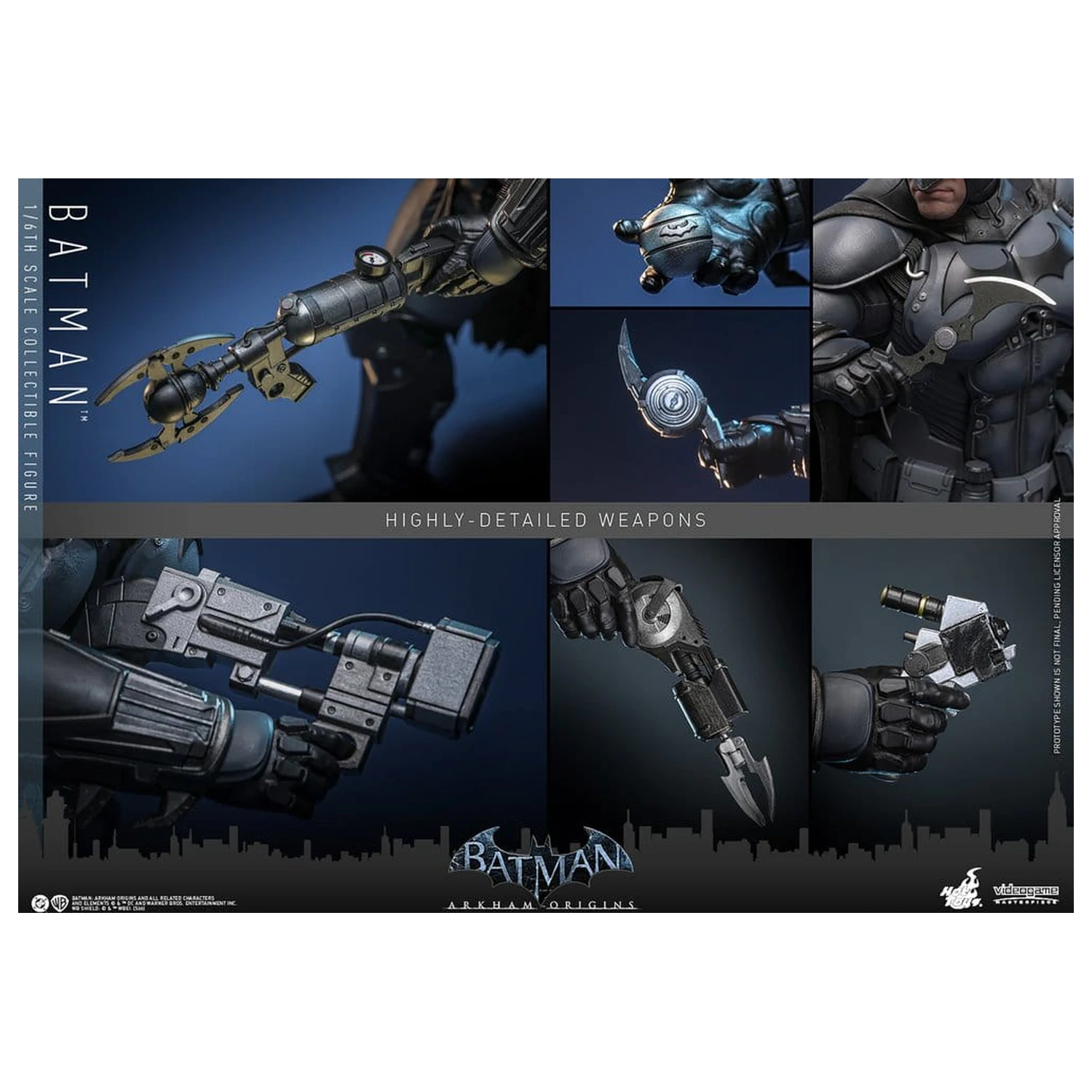 Batman Arkham Origins Videogame Masterpiece Akční figurka 1/6 Batman 33 cm fotografii produktu