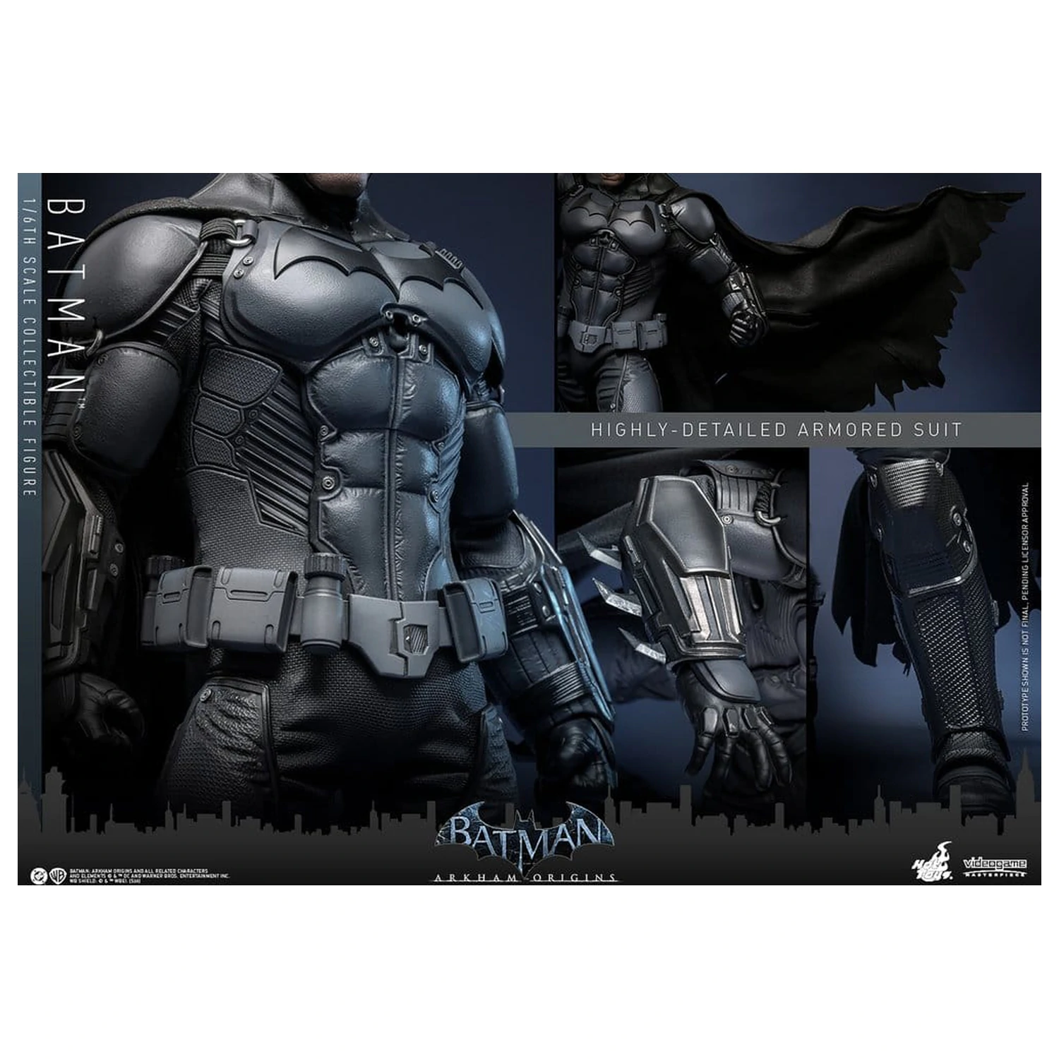 Batman Arkham Origins Videogame Masterpiece Akční figurka 1/6 Batman 33 cm fotografii produktu
