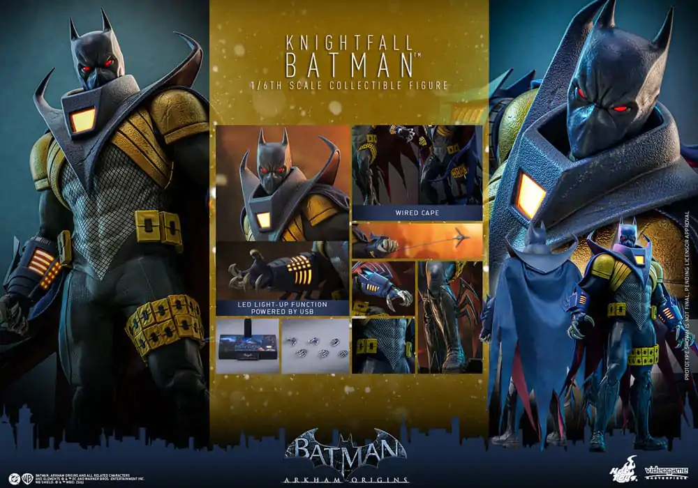 Batman: Arkham Origins Videohrové mistrovské dílo Akční figurka 1/6 Knightfall Batman 32 cm fotografii produktu