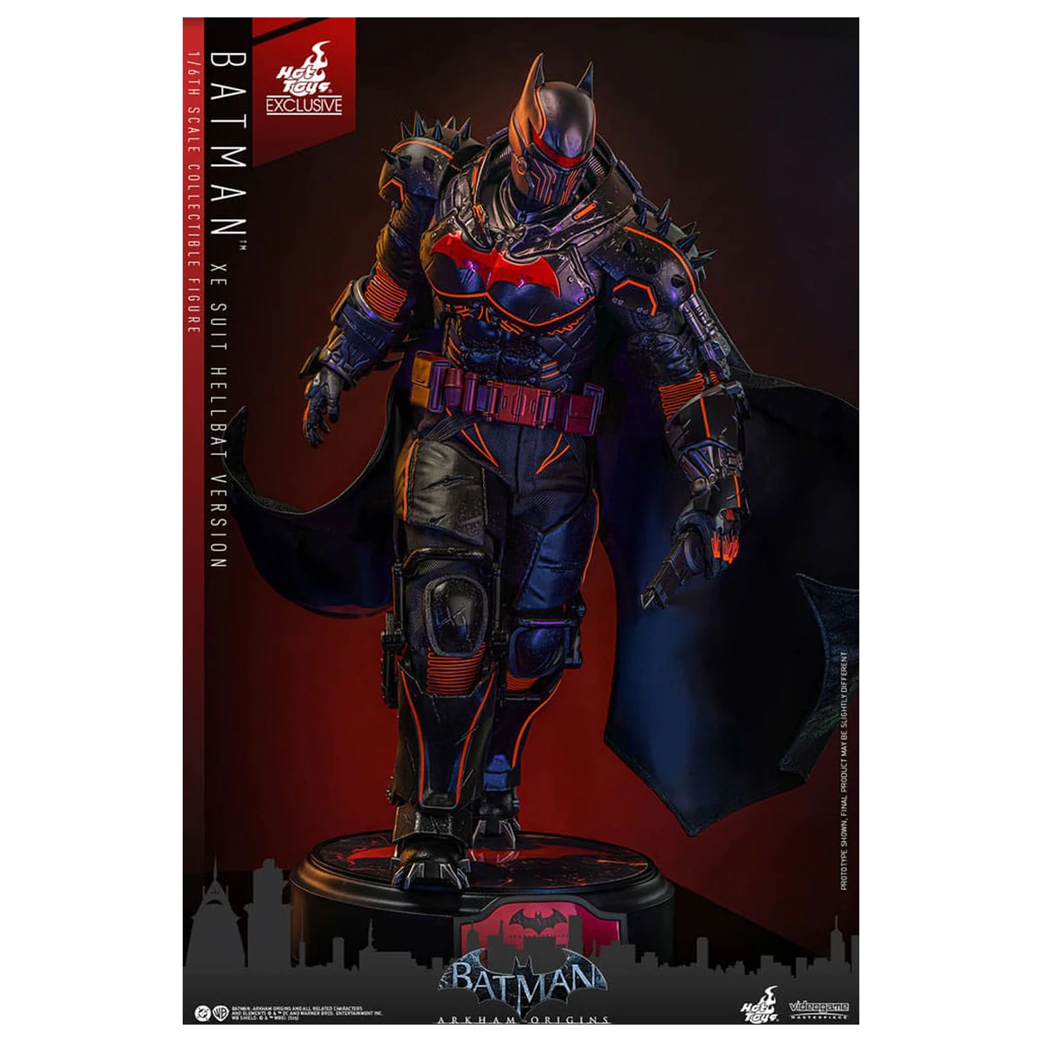 Batman Arkham Origins Videohra Masterpiece Akční figurka 1/6 XE Suit Hellbat Version 33 cm fotografii produktu