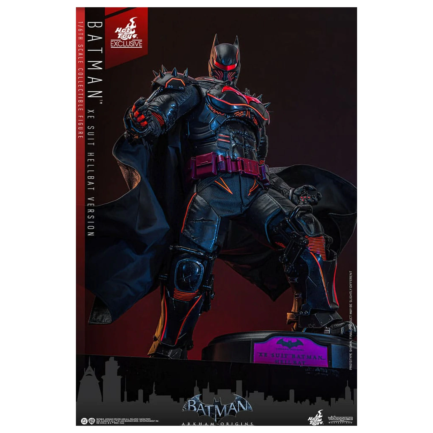 Batman Arkham Origins Videohra Masterpiece Akční figurka 1/6 XE Suit Hellbat Version 33 cm fotografii produktu