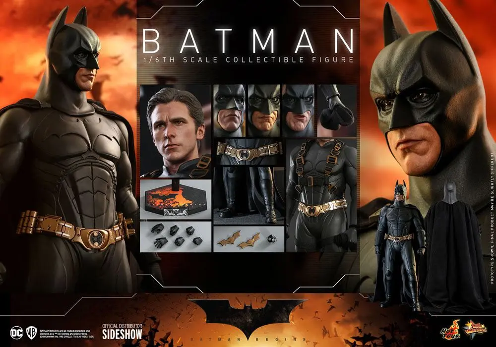 Batman Begins Movie Masterpiece akční figurka 1/6 Batman Hot Toys Exclusive 32 cm fotografii produktu