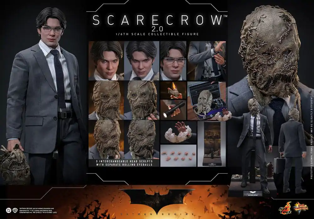 Batman Begins Movie Masterpiece akční figurka 1/6 Scarecrow 2.0 30 cm fotografii produktu