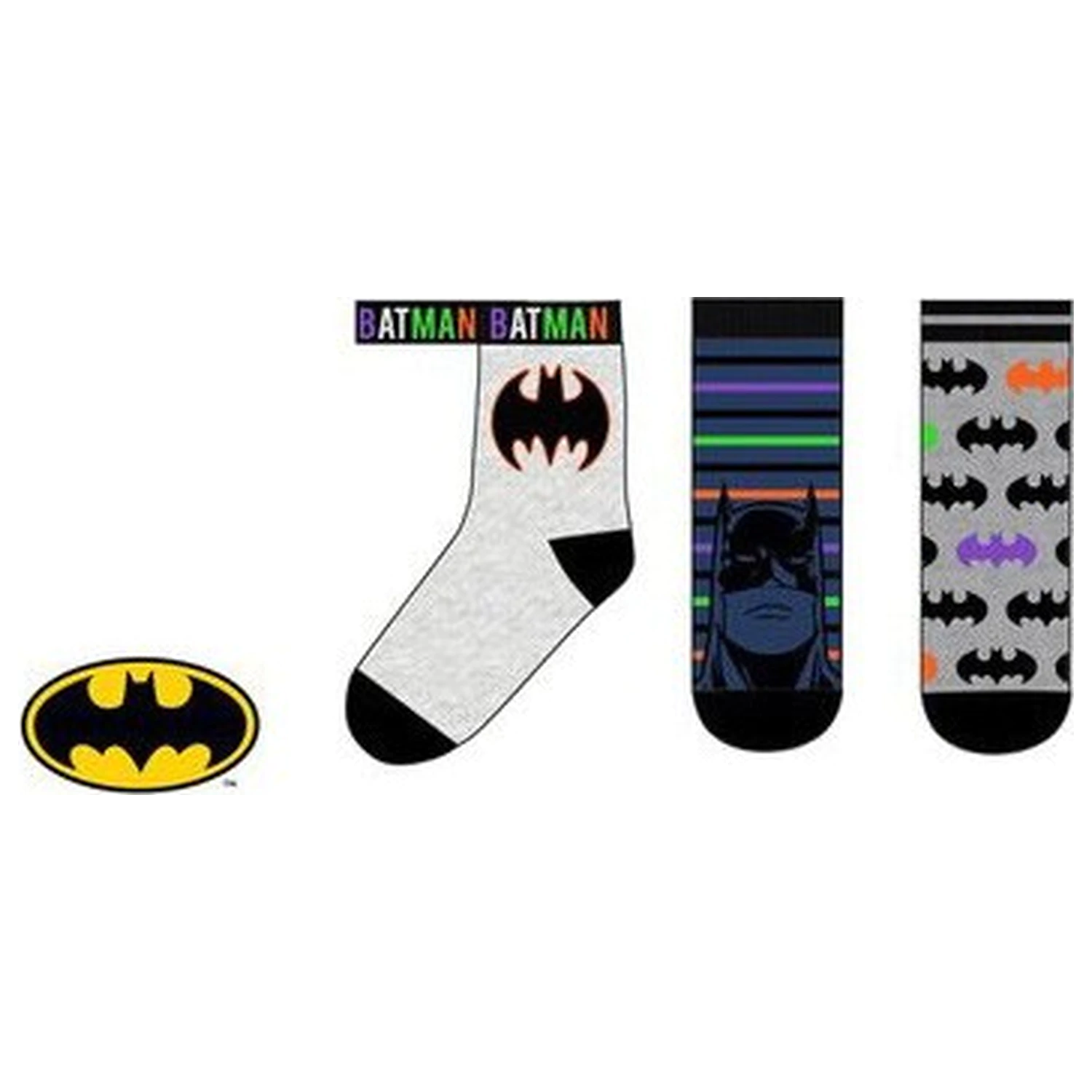 Batman Call Sign Dark dětské ponožky 31/34 fotografii produktu