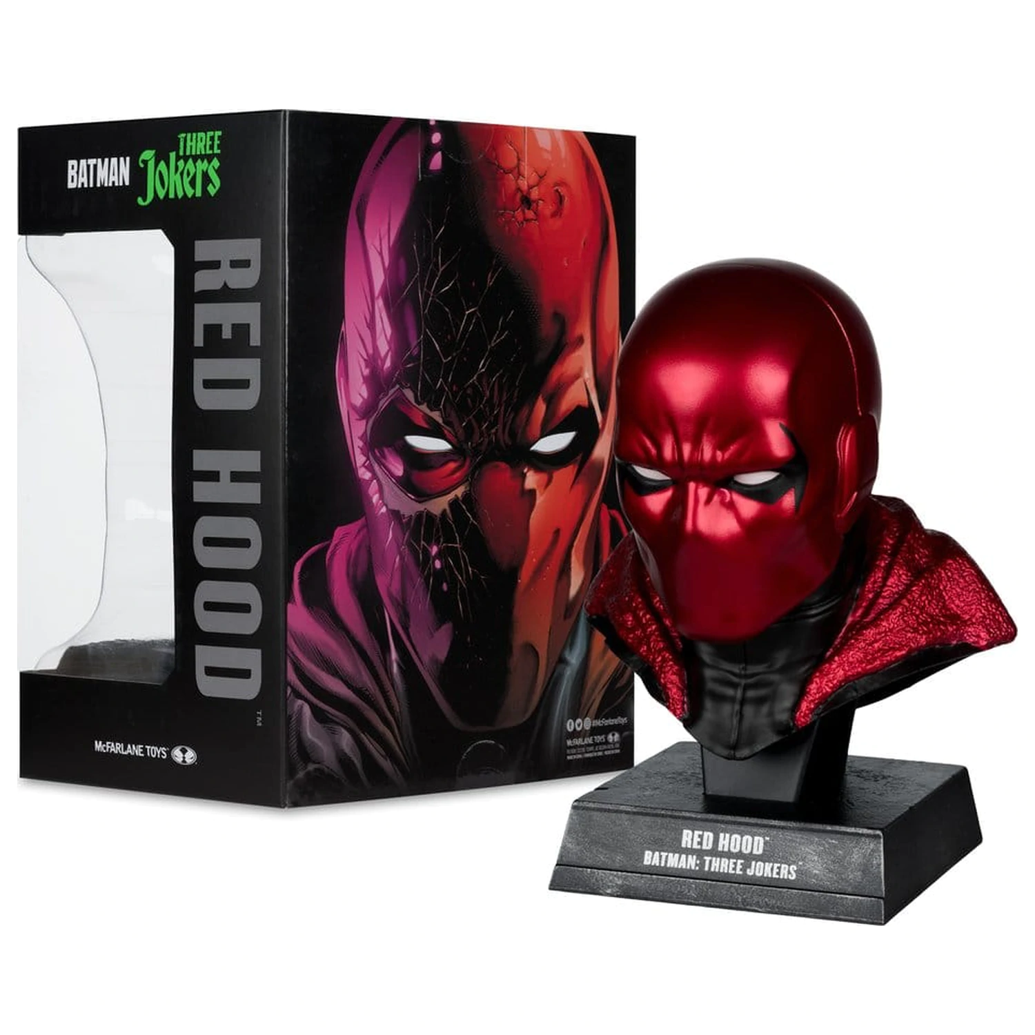 Batman DC Direct Mini-Replika 1/3 Red Hood Maska (Batman: Three Jokers) 18 cm fotografii produktu