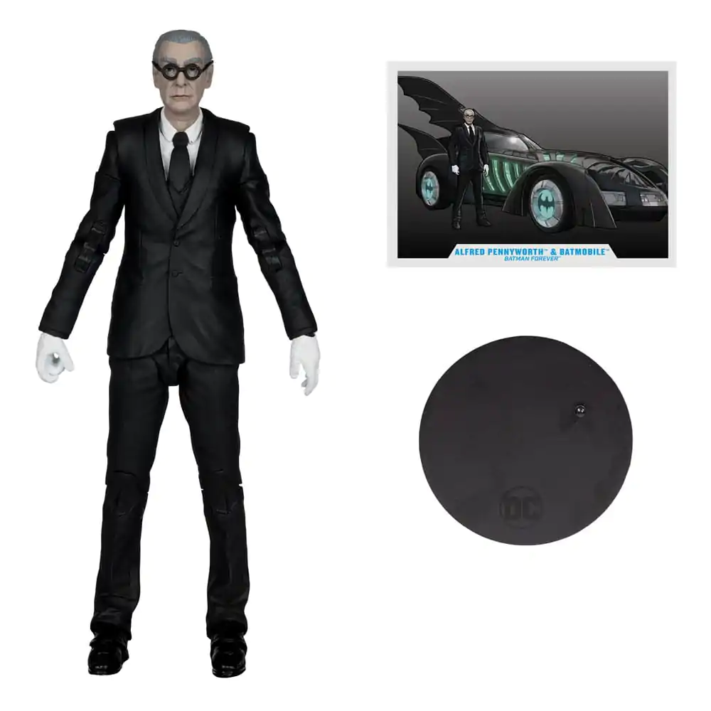Batman Forever DC Multiverse akční figurka s vozidlem Alfred Pennyworth & Batmobile (Gold Label) 79 cm fotografii produktu