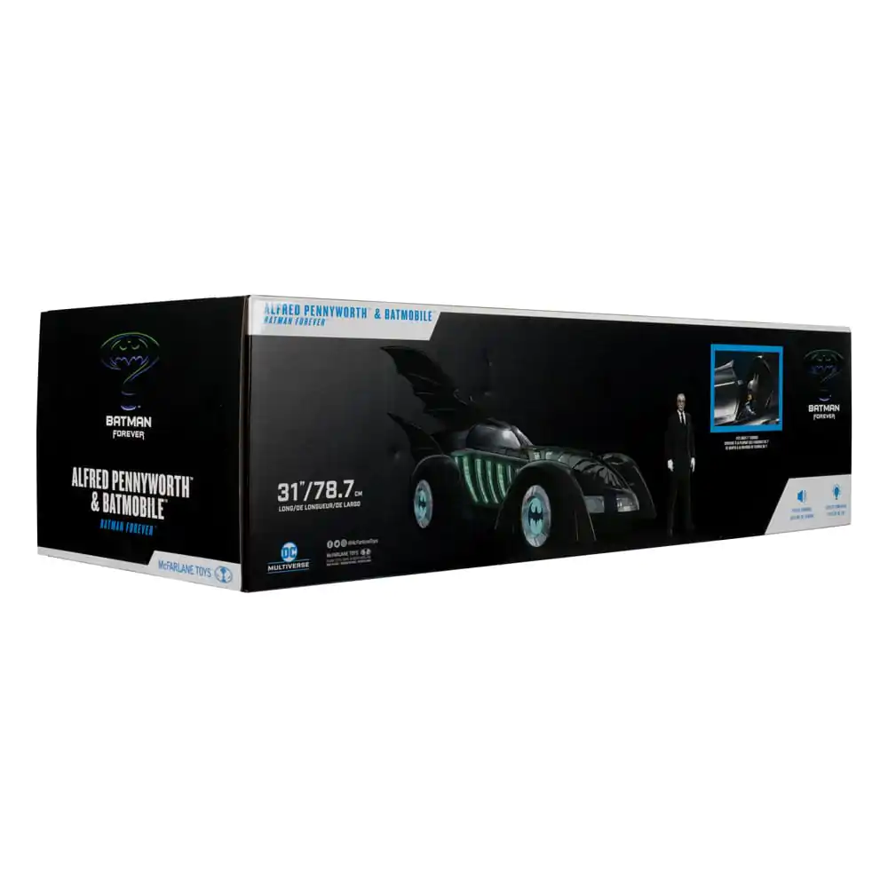 Batman Forever DC Multiverse akční figurka s vozidlem Alfred Pennyworth & Batmobile (Gold Label) 79 cm fotografii produktu