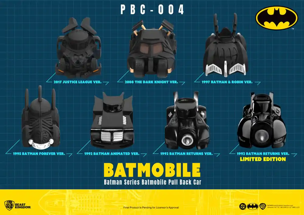 Batman Pull Back autíčka slepá krabička 6 kusů fotografii produktu