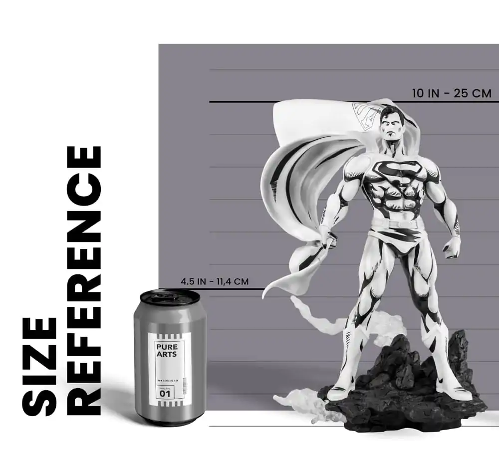 Batman PX PVC Socha 1/8 SDCC 2024 Superman Black & White verze 30 cm fotografii produktu