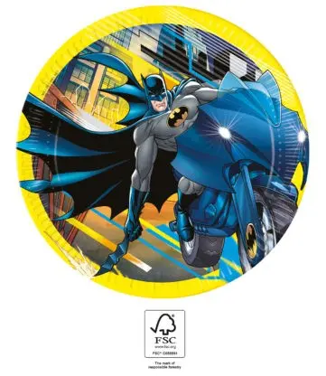 Batman Rogue Rage papírové talíře 8 ks 23 cm FSC fotografii produktu