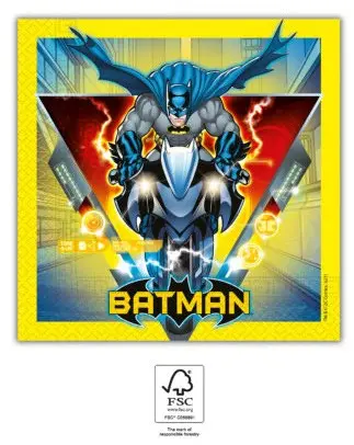 Batman Rogue Rage Ubrousky, 20 ks, 33x33 cm, FSC fotografii produktu