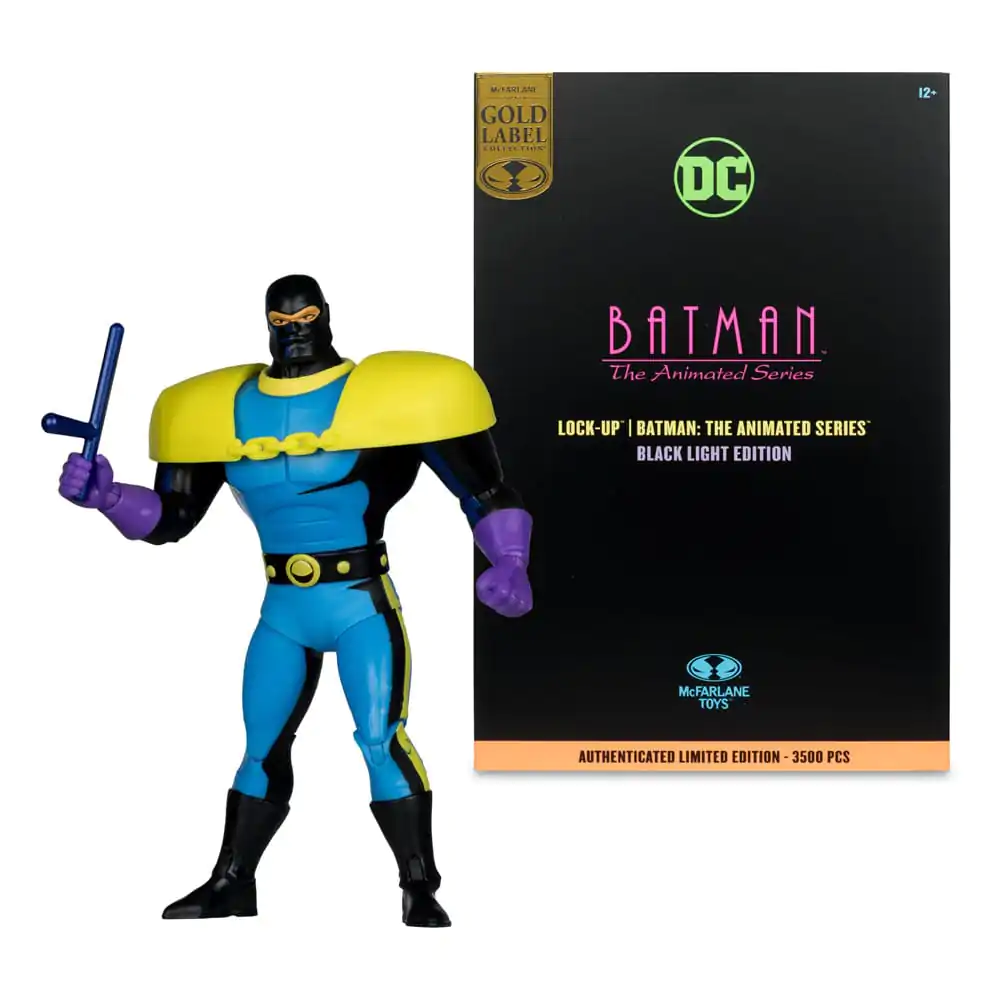 Batman: The Animated Series DC Direct Build-A akční figurky Wave 5 Lock-Up Black Light Edition (Gold Label) 15 cm fotografii produktu