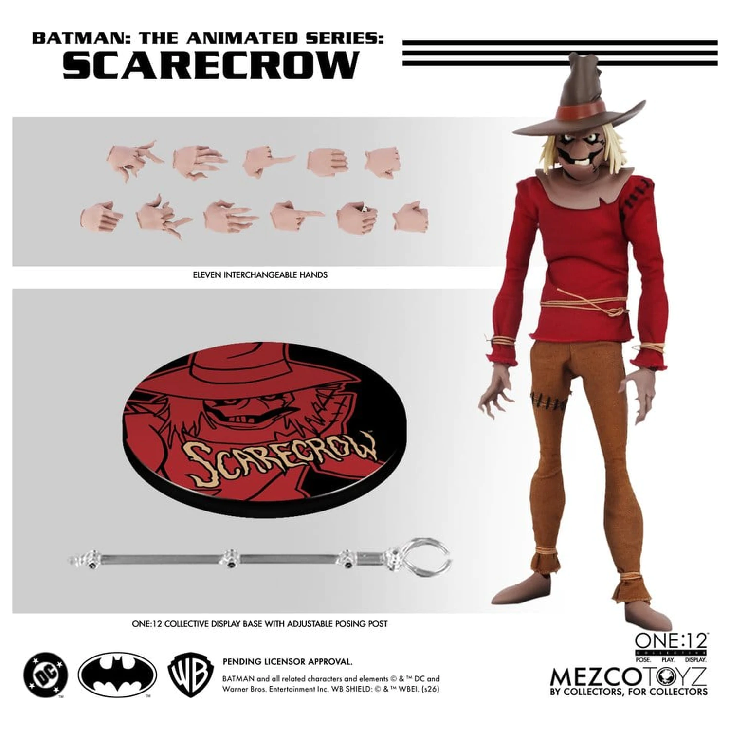 Batman: The Animated Series One:12 Collective akční figurka Scarecrow 17 cm fotografii produktu
