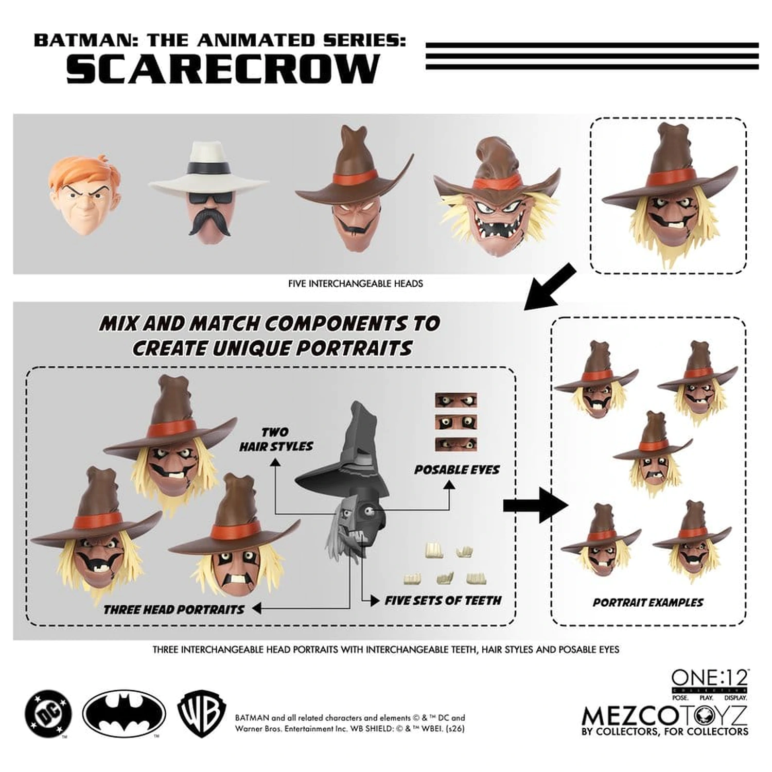 Batman: The Animated Series One:12 Collective akční figurka Scarecrow 17 cm fotografii produktu