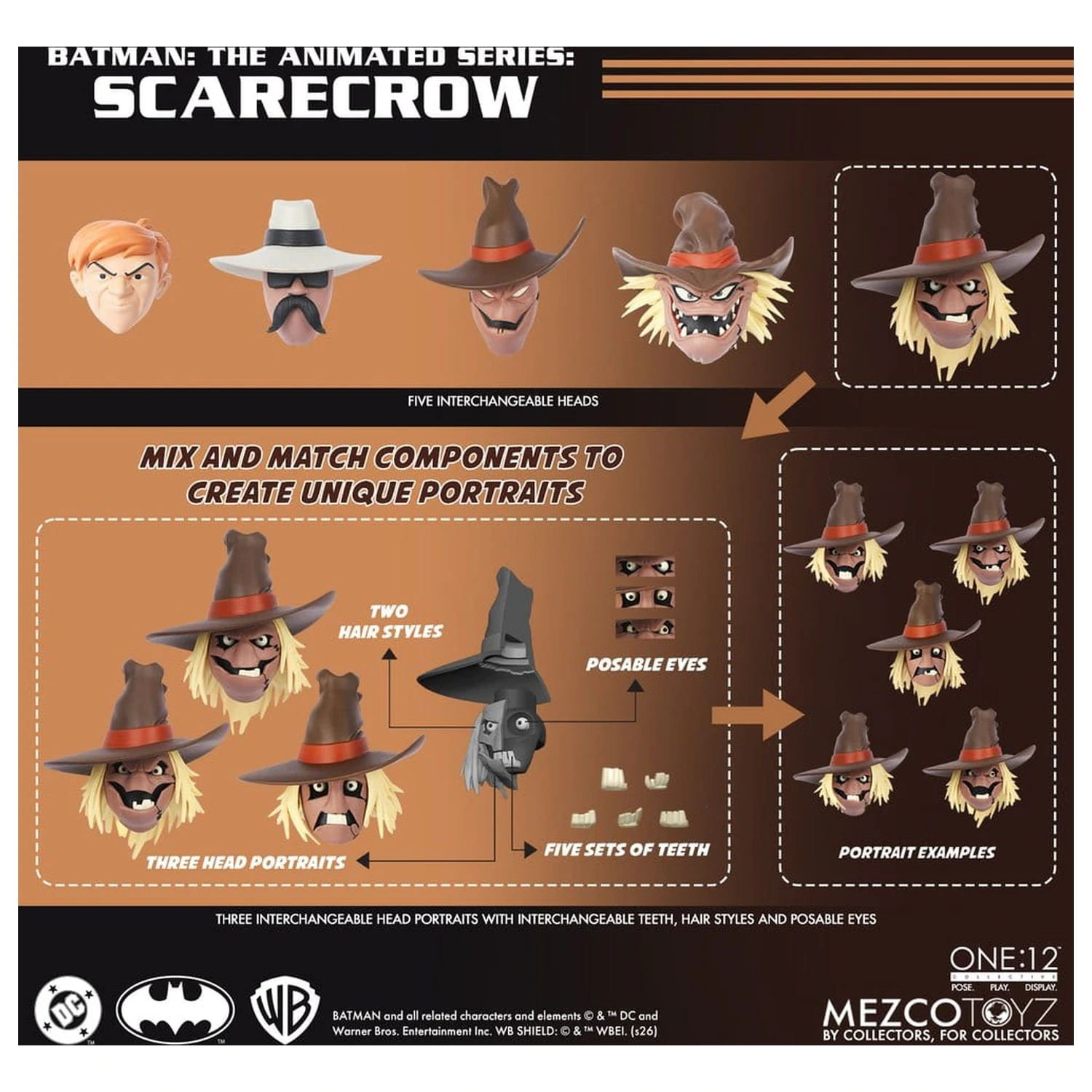 Batman: The Animated Series One:12 Collective akční figurka Scarecrow 17 cm fotografii produktu