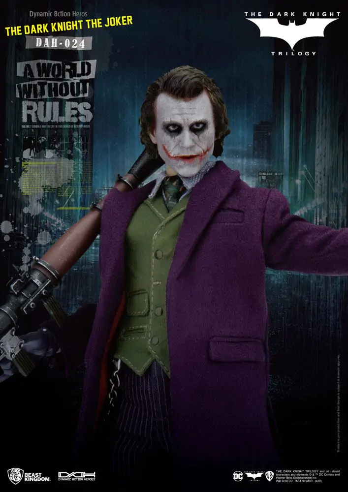 Batman The Dark Knight Dynamic 8ction Heroes Akční figurka 1/9 The Joker 21 cm fotografii produktu