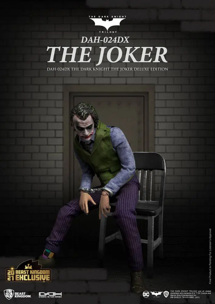 Batman The Dark Knight Dynamic 8ction Heroes Akční figurka 1/9 The Joker Deluxe verze 21 cm fotografii produktu