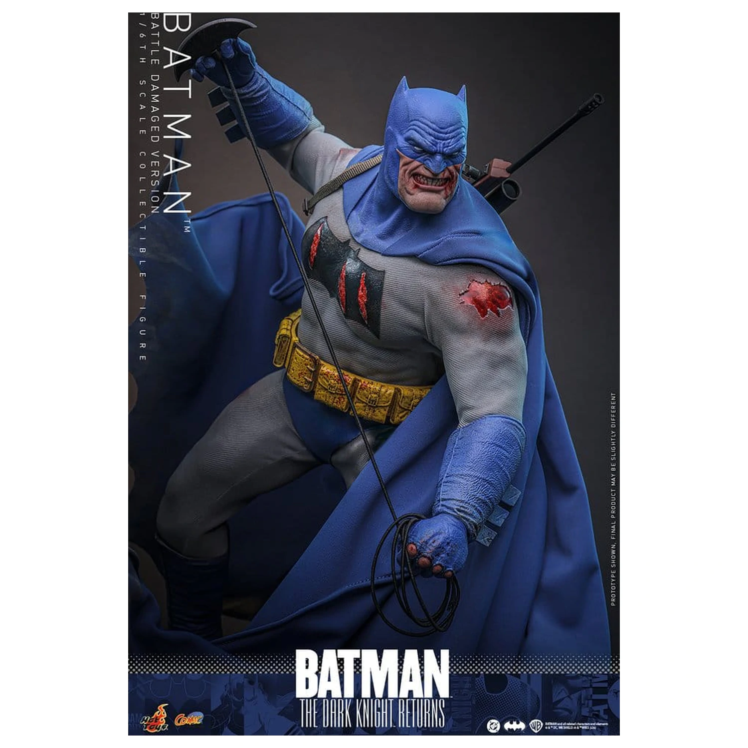 Batman: The Dark Knight Returns Comic Masterpiece akční figurka 1/6 Batman (Battle Damaged Version) 32 cm fotografii produktu