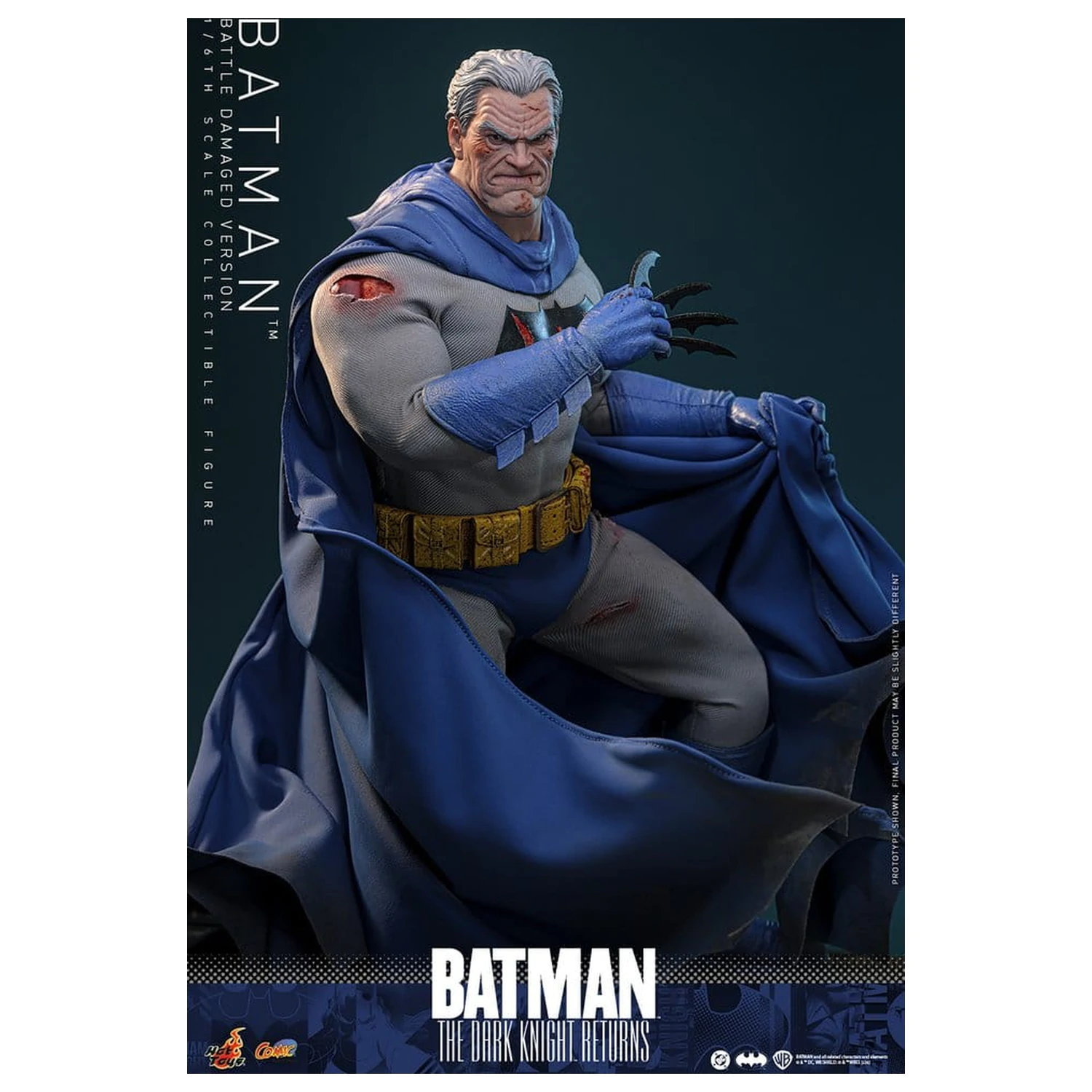 Batman: The Dark Knight Returns Comic Masterpiece akční figurka 1/6 Batman (Battle Damaged Version) 32 cm fotografii produktu