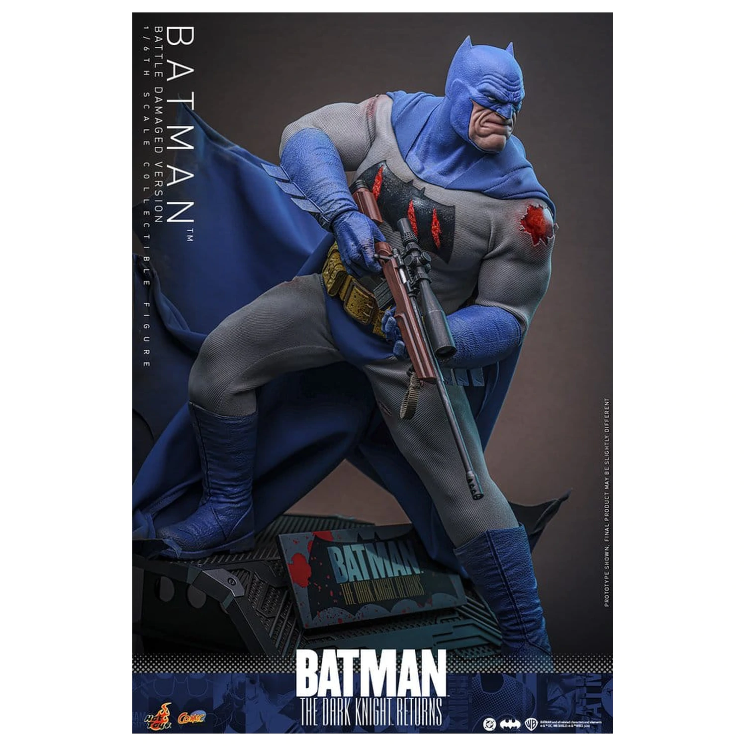 Batman: The Dark Knight Returns Comic Masterpiece akční figurka 1/6 Batman (Battle Damaged Version) 32 cm fotografii produktu