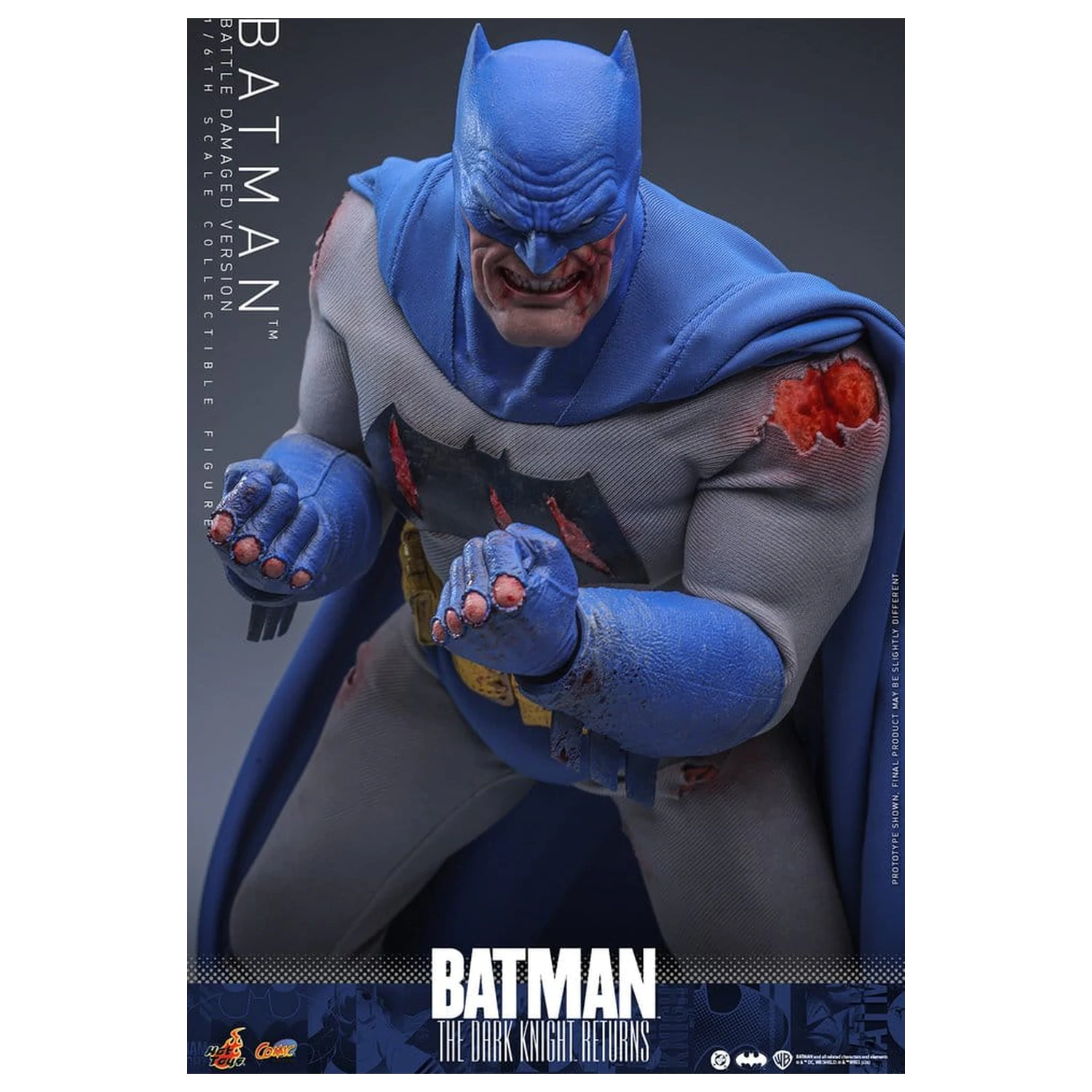 Batman: The Dark Knight Returns Comic Masterpiece akční figurka 1/6 Batman (Battle Damaged Version) 32 cm fotografii produktu