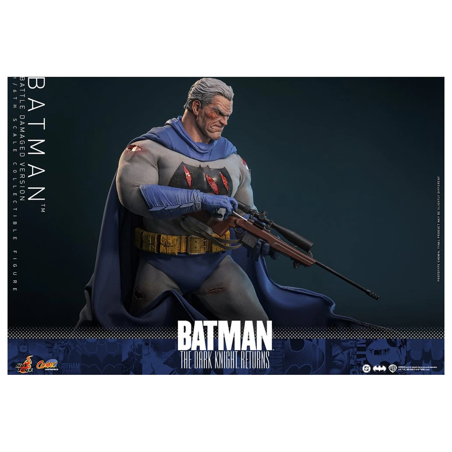Batman: The Dark Knight Returns Comic Masterpiece akční figurka 1/6 Batman (Battle Damaged Version) 32 cm fotografii produktu