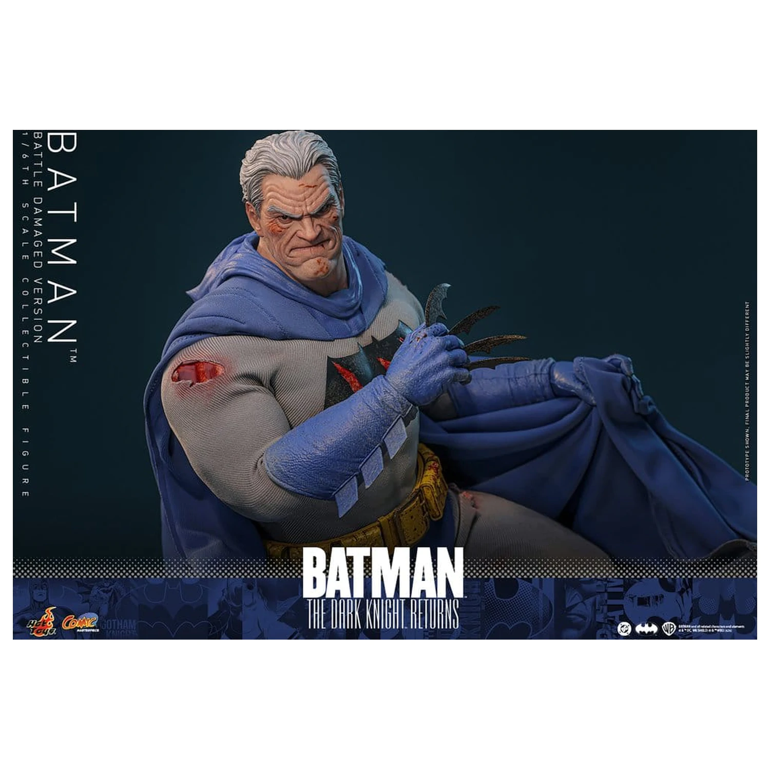 Batman: The Dark Knight Returns Comic Masterpiece akční figurka 1/6 Batman (Battle Damaged Version) 32 cm fotografii produktu