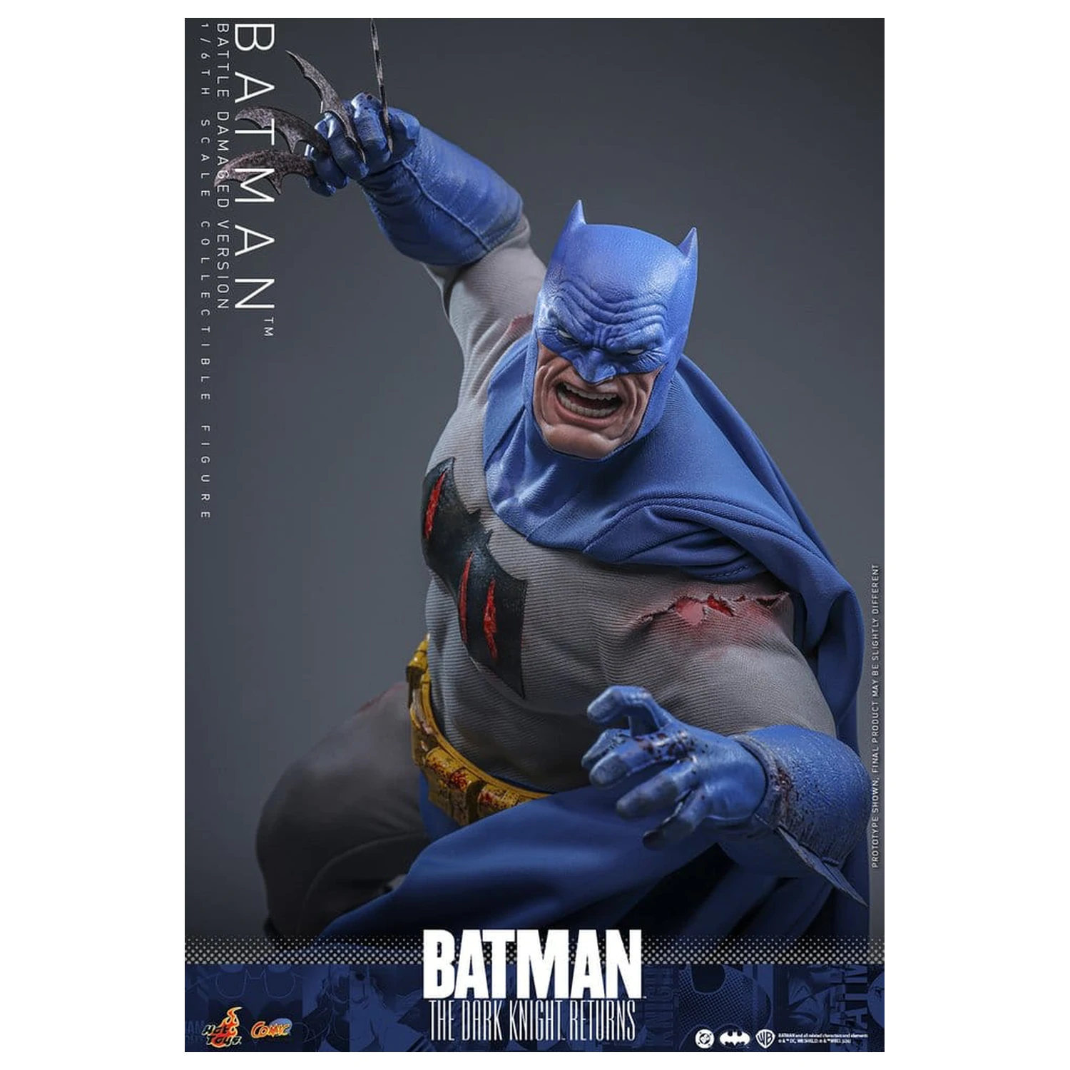 Batman: The Dark Knight Returns Comic Masterpiece akční figurka 1/6 Batman (Battle Damaged Version) 32 cm fotografii produktu