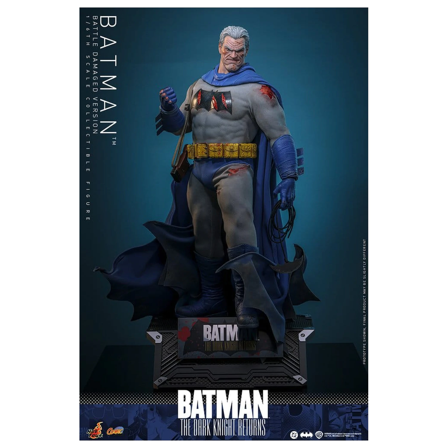 Batman: The Dark Knight Returns Comic Masterpiece akční figurka 1/6 Batman (Battle Damaged Version) 32 cm fotografii produktu