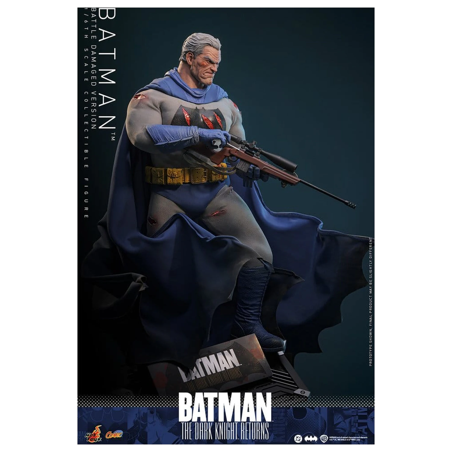 Batman: The Dark Knight Returns Comic Masterpiece akční figurka 1/6 Batman (Battle Damaged Version) 32 cm fotografii produktu