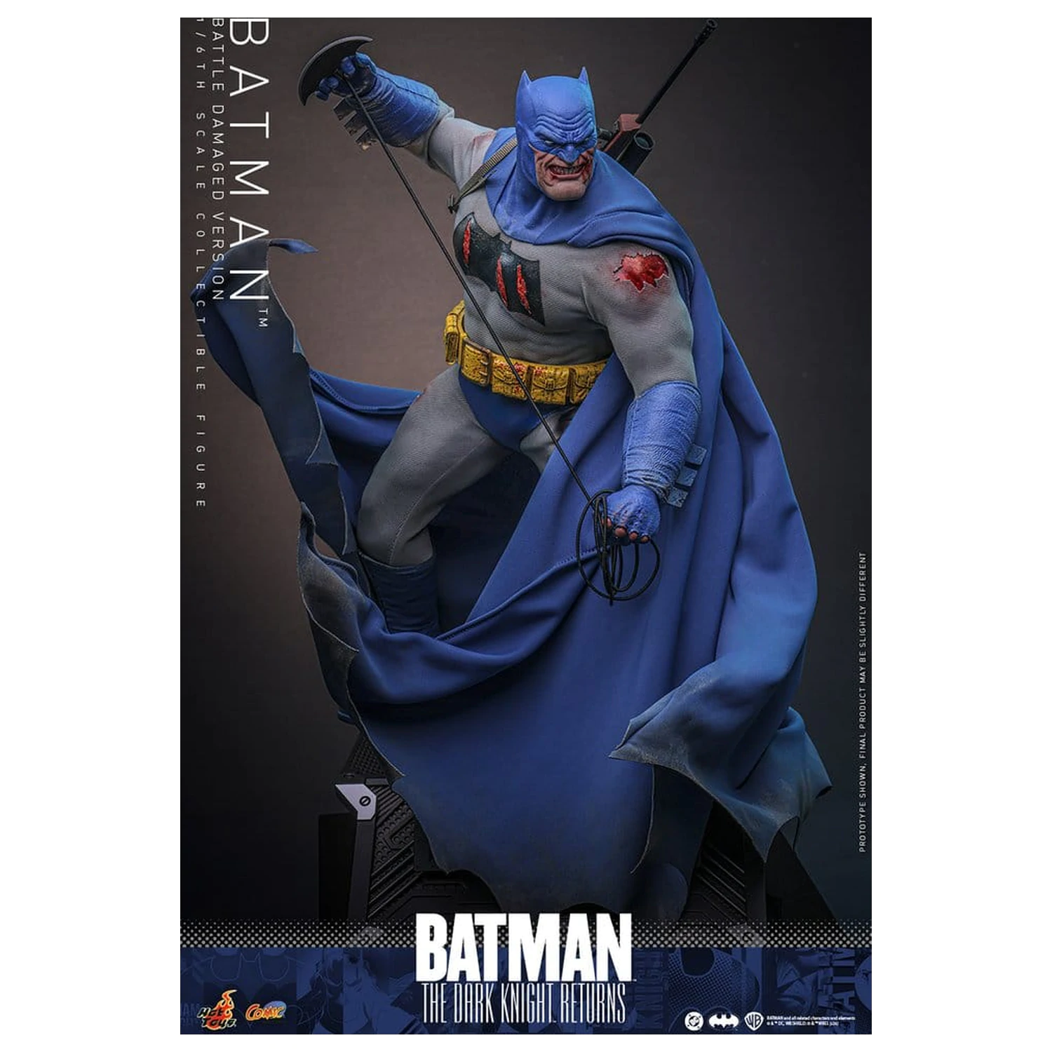 Batman: The Dark Knight Returns Comic Masterpiece akční figurka 1/6 Batman (Battle Damaged Version) 32 cm fotografii produktu