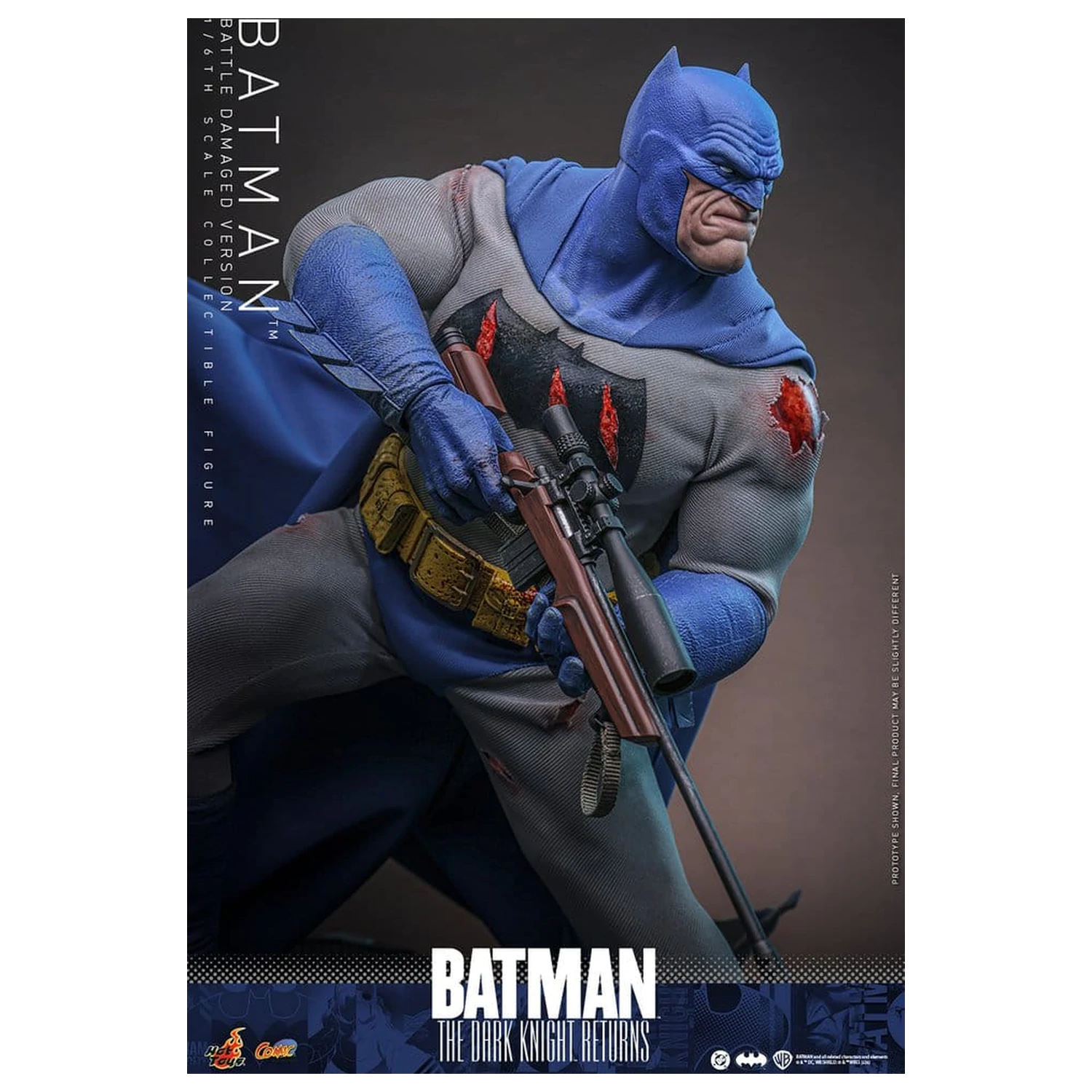 Batman: The Dark Knight Returns Comic Masterpiece akční figurka 1/6 Batman (Battle Damaged Version) 32 cm fotografii produktu